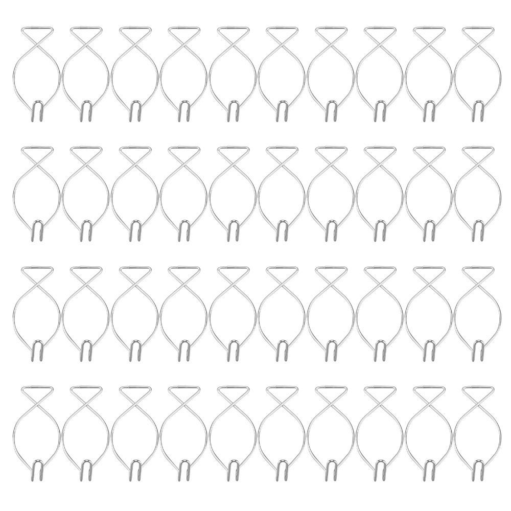 

40Pcs Galvanized Steel Ceiling Hook Silver Drop Ceiling Hanger Hook Hanging Hook Classrooms 40Pcs