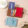 RFID Blocking Multi- Travel Passport Holder Made of Premium PU Leather Wallet Casual Vacation Pattern Print Card Holder