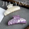 Luxury Hair Clip for Women Big Acetate Hair Claw Girls Purple Hairclip Whith Rhinestones Large White Hair Clamp Accessories