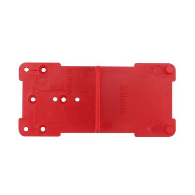 28/37mm Plastic Hinge Hole Drilling Guide Door Cabinet Hinge Hole Locator Punch Hole Locating Plate for Cabinets Installation