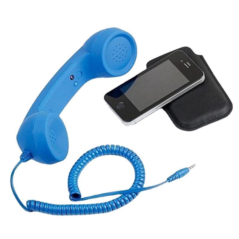 Retro Mobile Handset with 3.5mm Connector - Large Size Earphone & Microphone