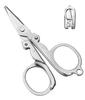 SNNP Small Folding Cutting Scissor, Stainless Steel, Mini Folding Pocket Scissors, Student Scissors, 2 Pack