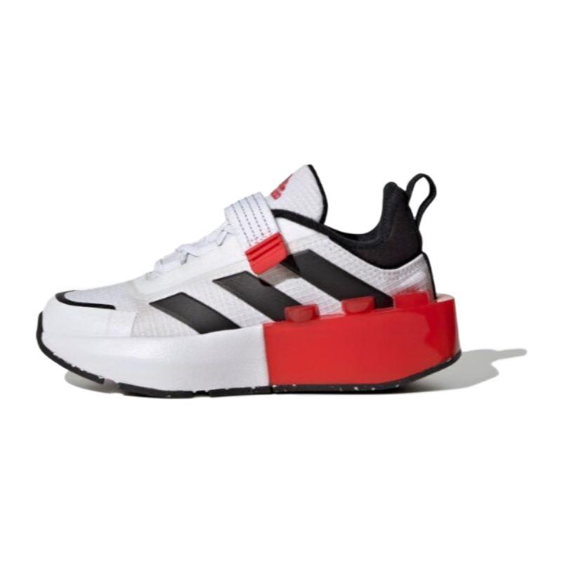 

adidas Tech Runner LEGO X Little Kid White Black Red ID9530 30.5