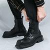 Europäische und amerikanische Martin-Stiefel große Größe Herren Herbst High-Top Casual Britische Lokomotivschuhe Retro trendige Marke erhöhend großer Kopf le