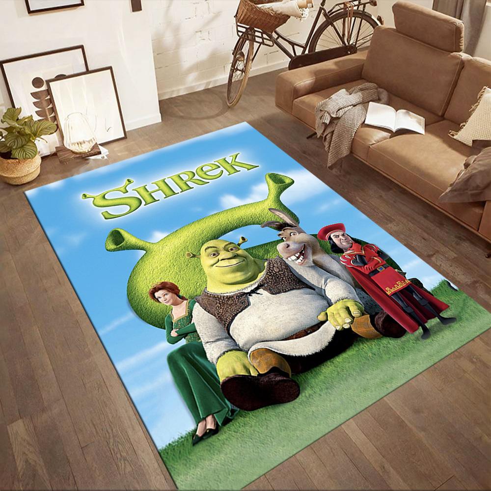 Shrek's Epic Adventures Square Rugs Are a Great Choice for Living Rooms, Bedrooms, Home Décor, and As Gifts.