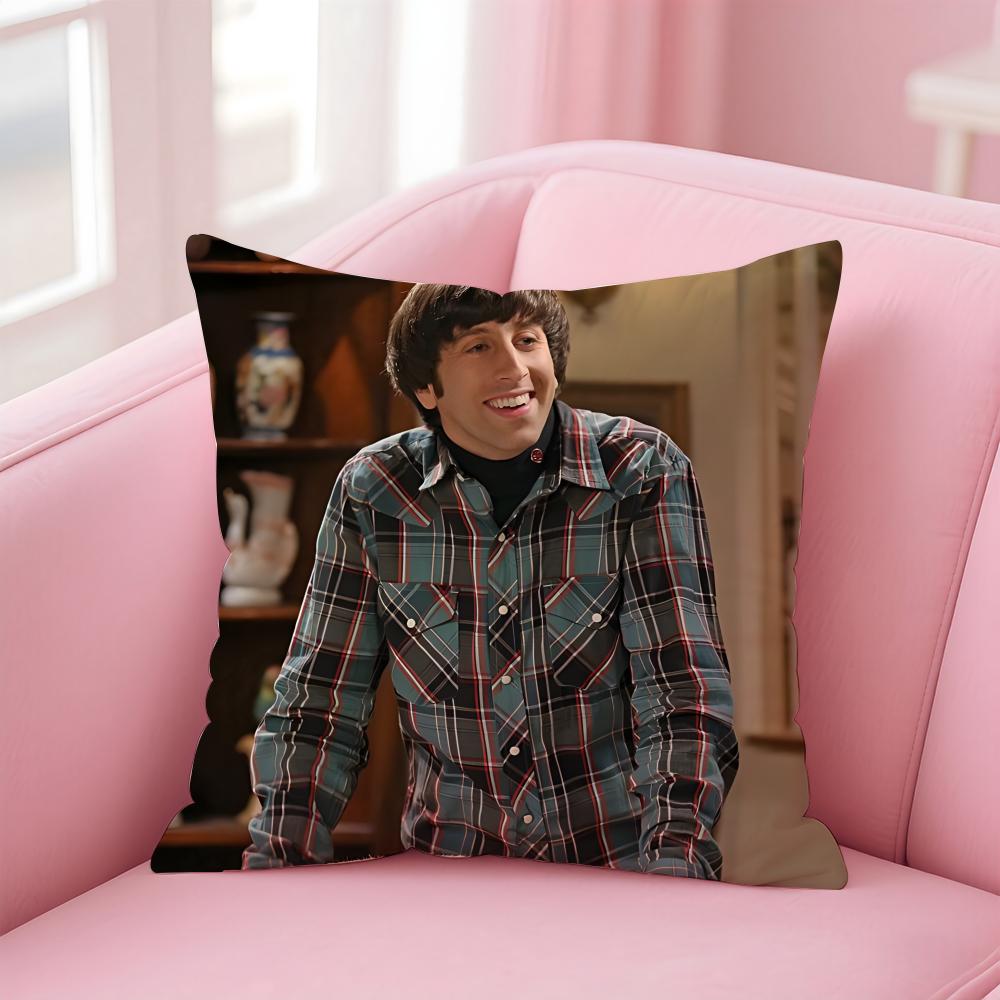 HHoward Wolowitz Cushion Cover Pillow Case Soft Friendly Fabric Concealed Zipper