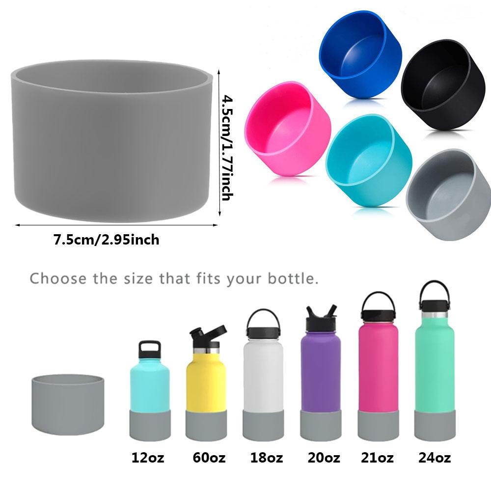 7.5/9cm Silicone Cup Base Protective Cover Rubber Bottom Pad 32-40oz Universal Flask Base Insulation Case