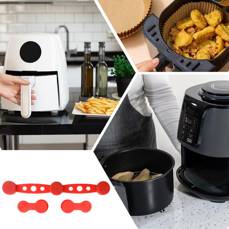 Air Fryer for Parchment Paper Magnets Silicone Buckle Air Fryer Accessories Liner Holder Replacement Parts Prevent Paper burn