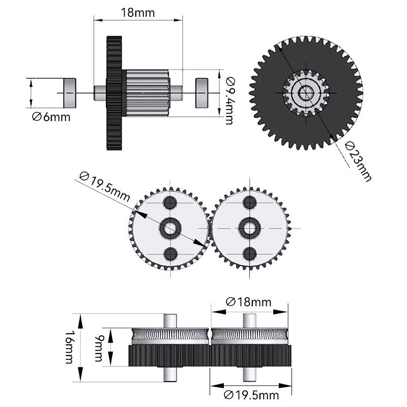 Riduttore di Precisione BMG per Testina di Estrusione VORON 2.4/0.1