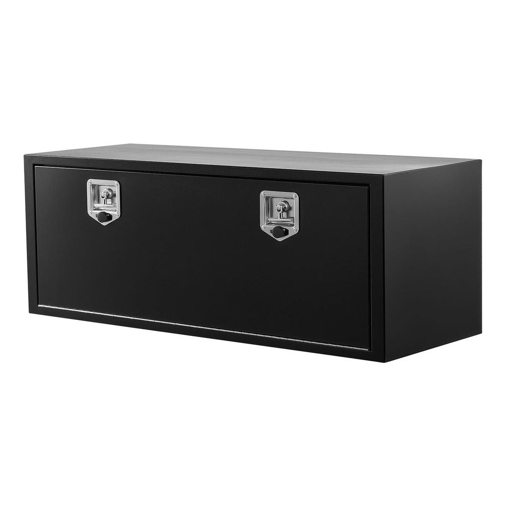 Underbody Truck Tool Box, 1219 x 457 x 457 mm Heavy Duty Steel Trailer Storage Box with Lock & Keys, Waterproof Trailer Storage Organizer Under Body