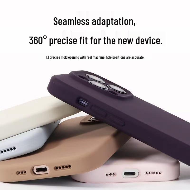 Liquid Silicone Apple 17 Air Phone Case: Drop-proof, Waterproof, Non-discoloring, Black Sage TB21