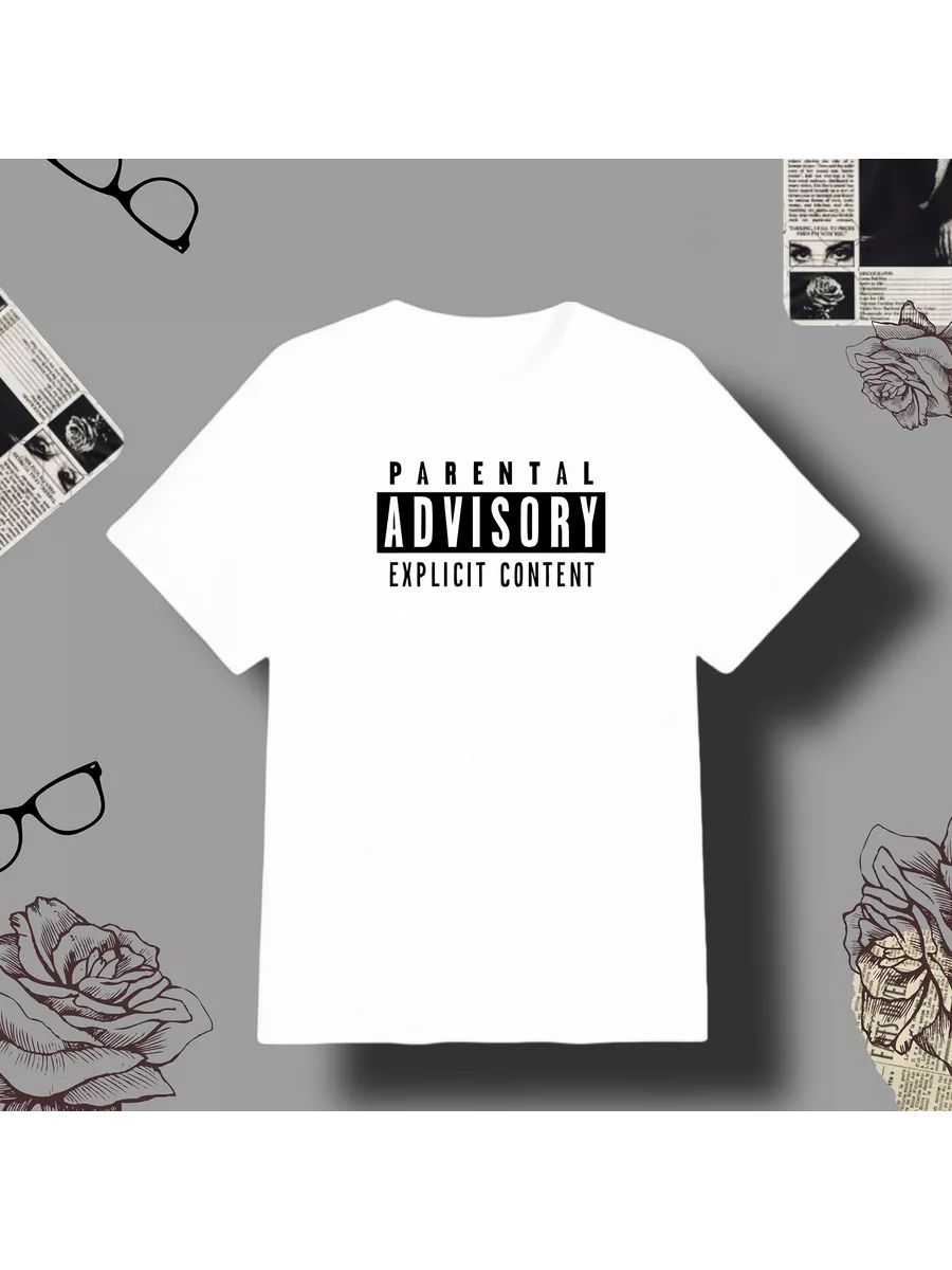 

Parental Advisory music print T-shirt M