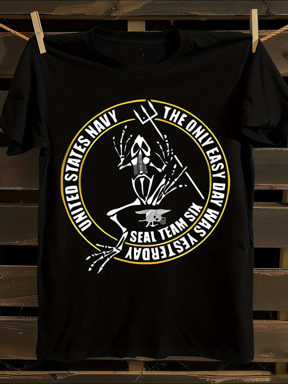 Футболка с изображением лягушки-скелета DEVGRU Seal Team 6 Шестой отряд «морских котиков» ВМС США M