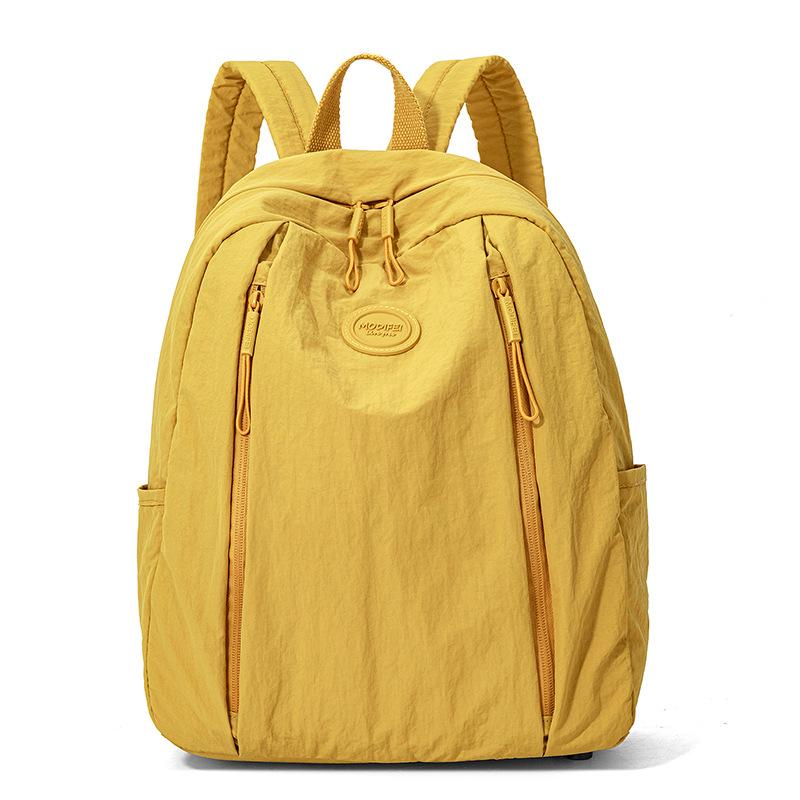 Solid Color Large Capacity Backpack Women's Travel Backpack