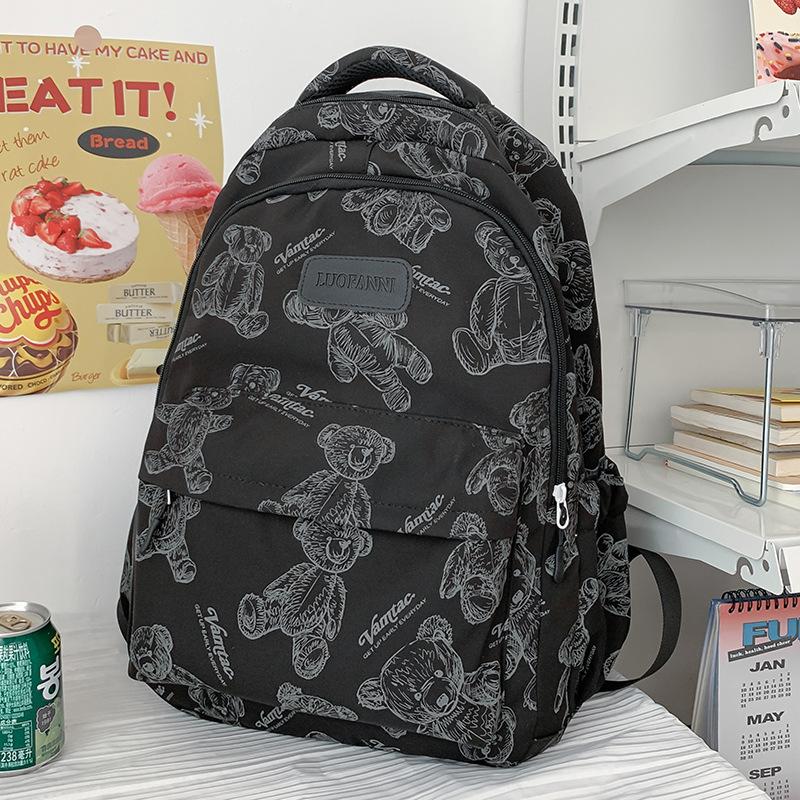 Children's Schoolbags Elementary School Students  Girls' High Ooking Junior High School Students' Printed Backpacks