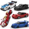 Technické Město Aut Rychlost Závodní Auto Stavebnice Sportovní Auto Garáž Auto Rennau Voiture MOC Kreativní Vozidlo Hračky