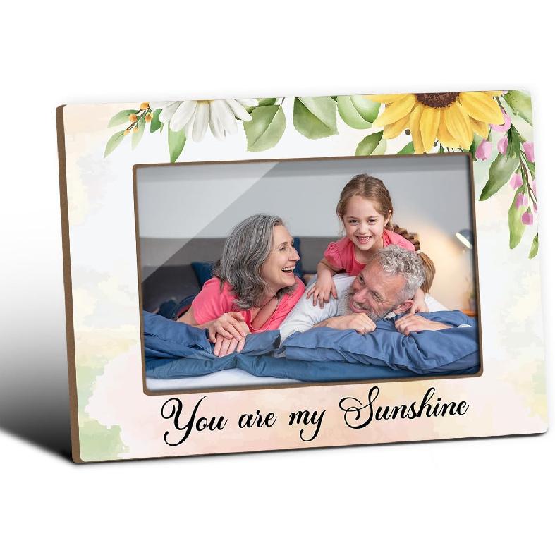 You Had Me At Meow Picture Frames, Cat Picture Frame, Tabletop Photo Frame for Women Friend Wife Cat Lovers Pet Owner, Pet Memorial Keepsake, Home You Are My Sunshine