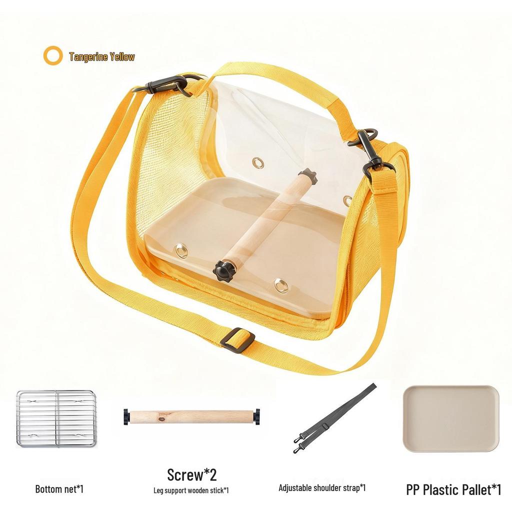 Portable Pet Carrier: Ideal for Small Birds, Pigeons, Lizards, Hamsters, and Cockatiels