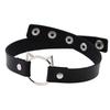Cat Ear O-Ring Choker Necklace Punk PU Leather Collar for Women Harajuku Jewelry