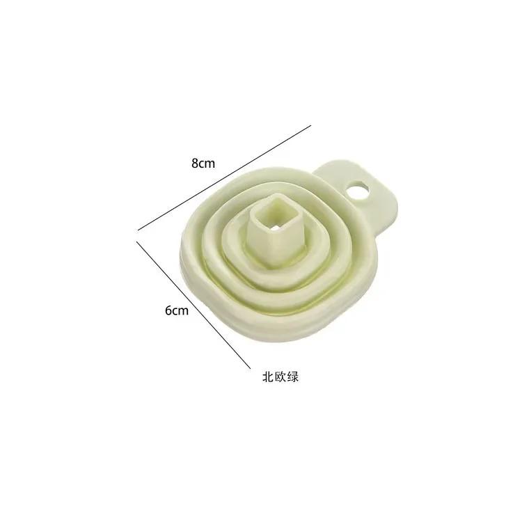 Kitchen Supplies Folding Telescopic Funnel Home Silicone Oil Leak Kitchen Liquid Funnel Practical High Temperature Resistance