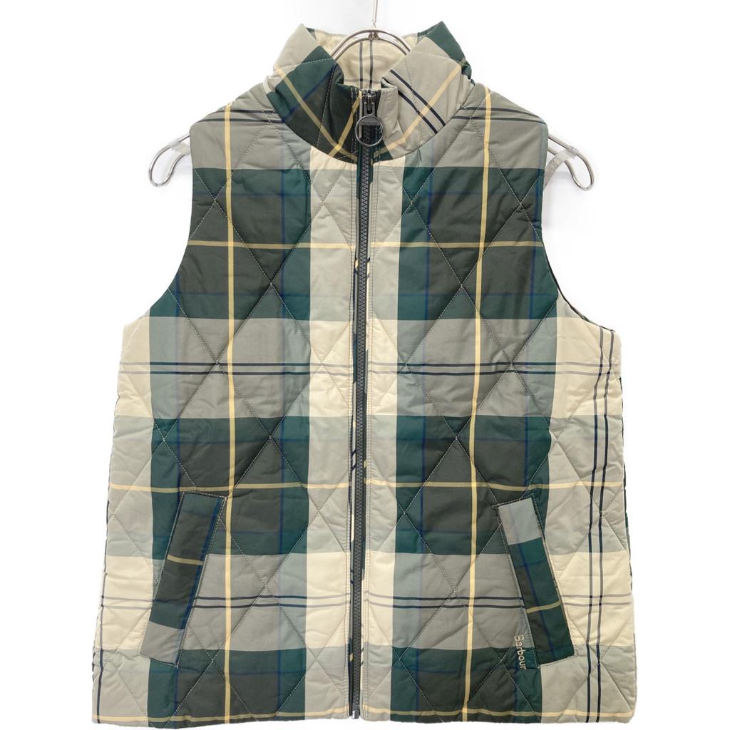 Barbour Excellent condition 245LLI0009 Checked quilted vest Jacket 10 greenUsed