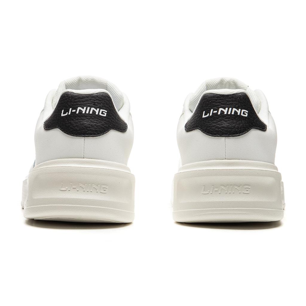Li-Ning Li Ning Cloud Sky Slip Resistant, Abrasion Resistant, Breathable Low top Skateboard Shoes Men's White Black AGCU319-3
