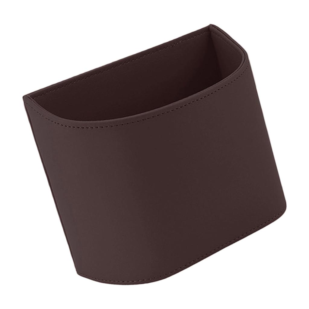 Multipurpose Vehicle Trash Can For Door Seat Leather Construction Spill Resistant Design Bin Easy Wipe Clean Surfaces