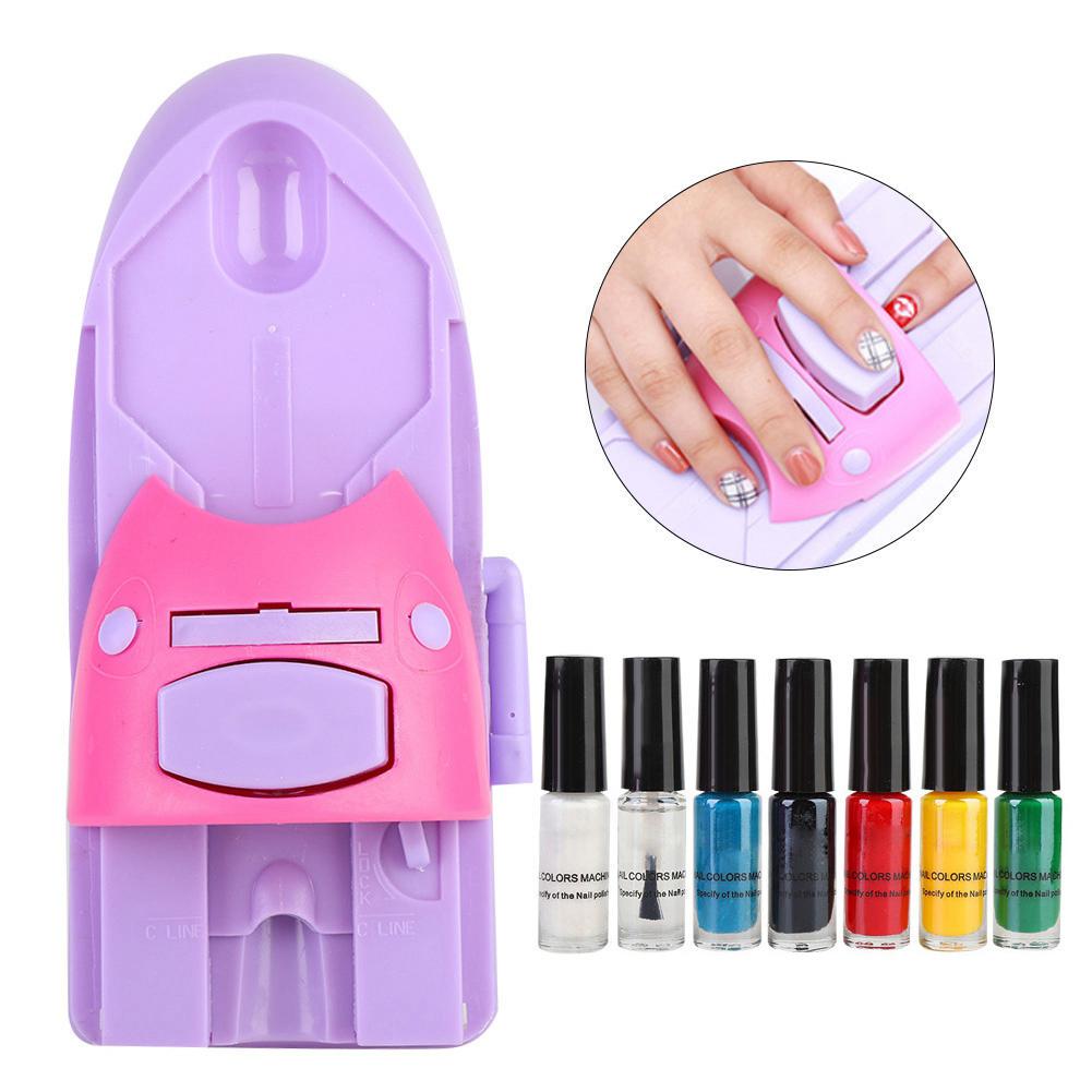 Pro Nail Art Printing Machine Stamper Template Manicure Drawing Polish
