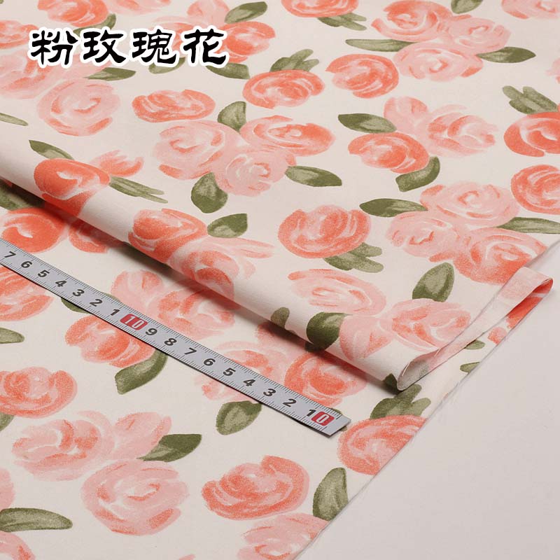 Pink series Cotton Fabric Assorted Pre-Cut Floral Cloth Sewing Patchwork DIY Decor Needlework DIY Handmade Material