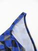 Plaid Ice Silk Ribbed Men's Breathable Underwear Triangle Briefs