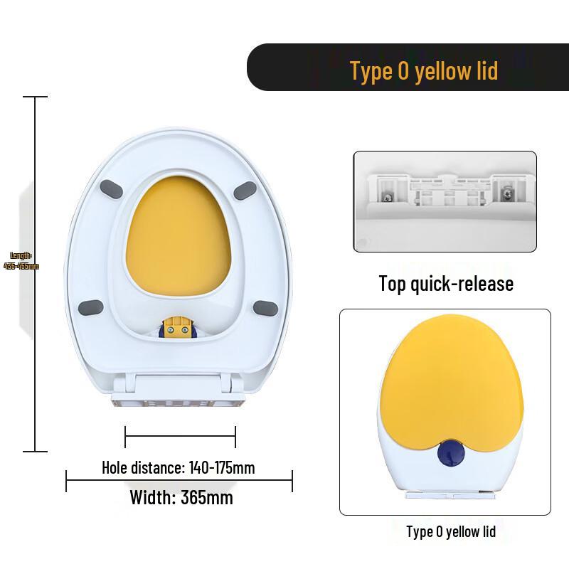 O-Shaped Quick-Release Soft-Close Parent-Child Toilet Seat