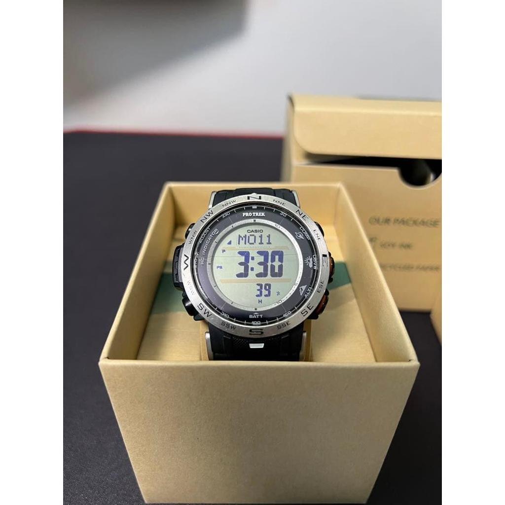 Used [With Box] CASIO PROTREK Climber Line Solar Radio-Controlled