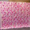 Realistic Artificial Flower Wall Panels 60X40cm Rose Wedding Background  Birthday Party