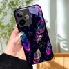 Für Realme GT7 5G Hülle Luxus Malerei Cover Gehärtetes Glas Handyhülle Für Realme GT 7 Fundas Harte PC Stoßfeste Schale Bumper