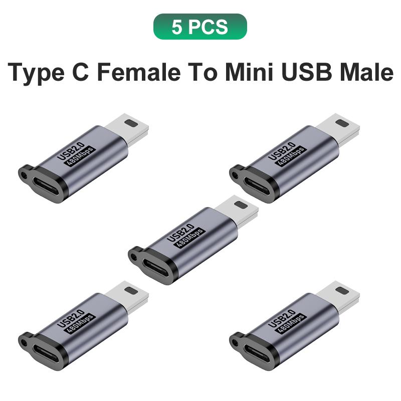 Adaptor USB Tip C USB C Tip-C Femelă La Mini USB Masculin Convertizoare Încărcător Cablu de Date Adaptor USBC