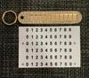 Rhinestone Car Keychain with Anti-Lost Number Plate – Stylish Key Pendant for Men and Women
