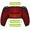 eXtremeRate Scarlet Red Back Paddle Programmable Rise Remap Kit for PS5 Controller Upgrade Board Redesigned Backshell Back Button Attachment for PS5