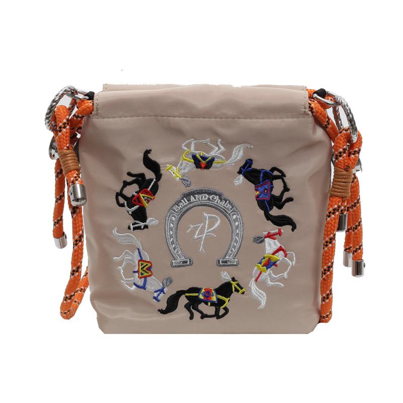 

Bag Korean high-end versatile bucket bag summer 2024 new fashion messenger cloth bag niche design women хакі