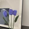 Buquê de Flores de Lã Tricotado à Mão: Ornamento de Rosa, Lírio, Girassol Presente