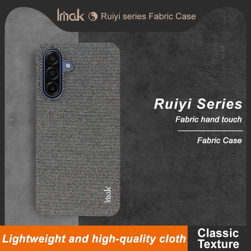 IMAK Cloth Fabric Pattern Back Case for Samsung Galaxy A57 A37 A17 A56 A55 A54 A34 A35 A55 A 57 56 55 A07 5G Bumper Etui Cover