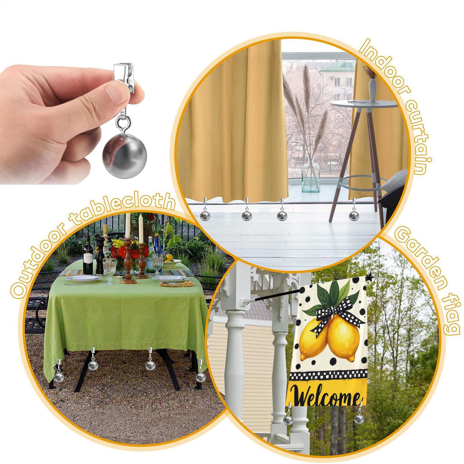 

Weights For Curtains 12 Pieces Stainless Steel Holder Garden Tablecloth Holder With Clamp For Outdoor Picnic Party Dining China Mainland