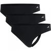 Womens/Ladies Plain Seamless Thong (Pack of 3)