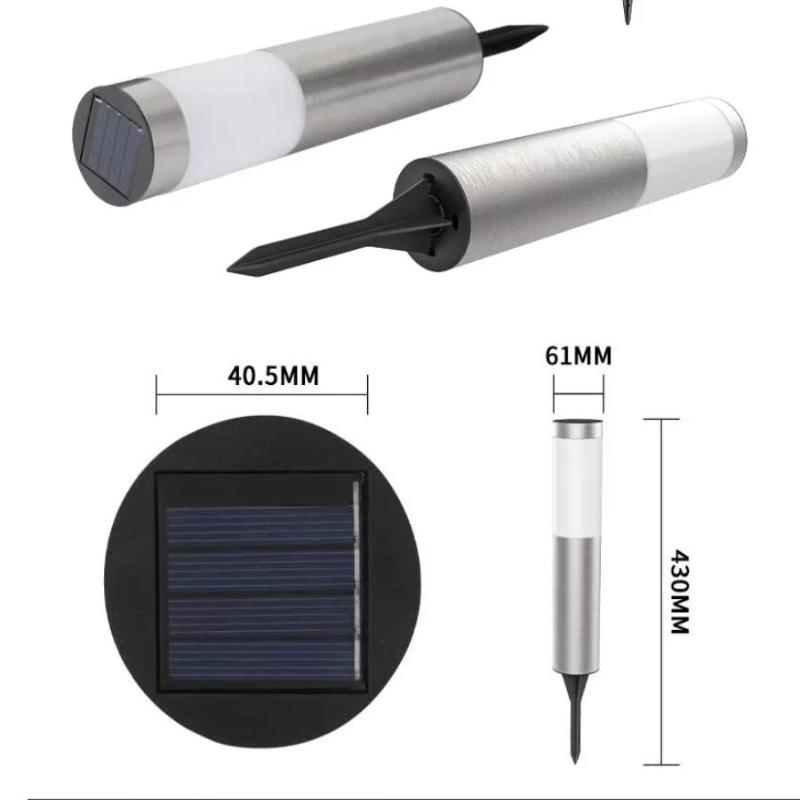 Solar Powered Garden Light Outdoor LED Waterproof for Pathway 1 PC Installation in Minutes