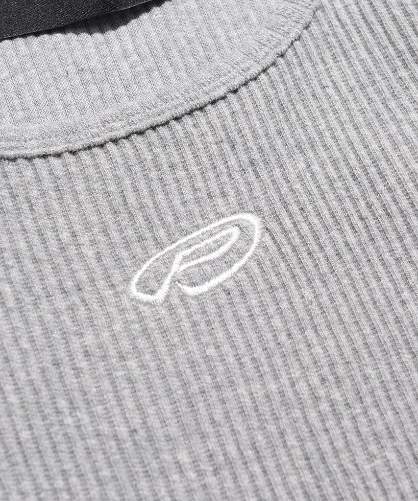 PEACE MAKER Ts Knit Sleeveless Layered Tee (Grey)