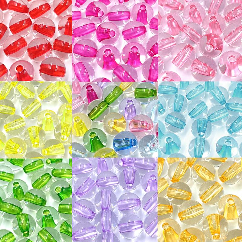 14mm Bracelet Necklace DIY Transparent Accessories For Jewelry Making Pearl Spacer Loose Beads Acrylic Round Beads  Accessories