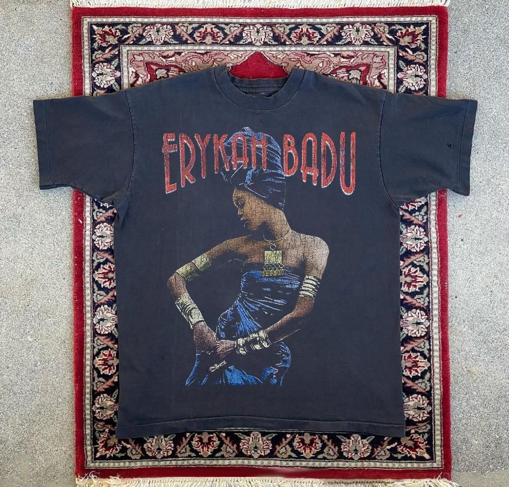 2001 Erykah Badu Tour Promo T-Shirt Black XXL S
