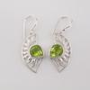 Natural Peridot Gemstone 925 Sterling Silver Jewelry Drop/Dangle Earring 1.5" Valentine's Day Gift CE-26-3
