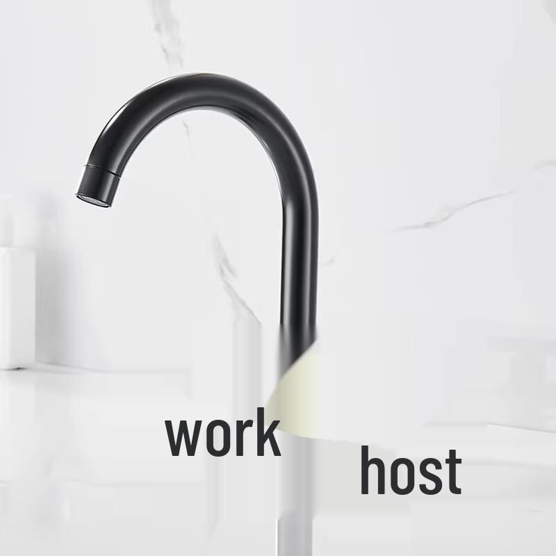 TLXT Black Two-Handle Bathtub Basin Mixer Faucet