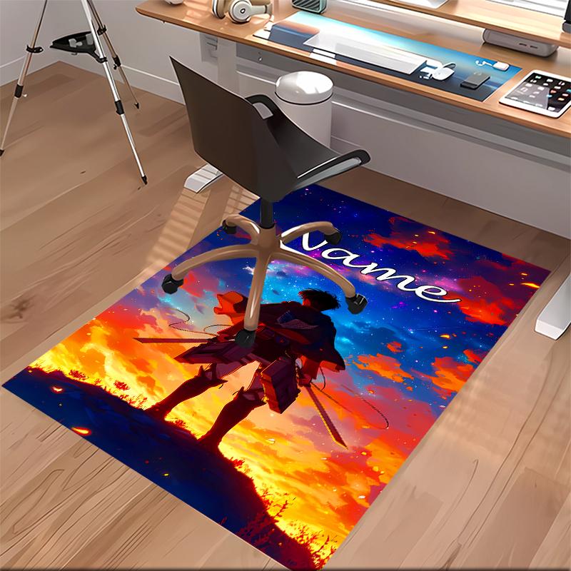 Custom personalization Attack on Titan Print Area Rug - Soft, Washable Non-Slip Indoor Mat,Living Room,Home&Office Decorative Rug