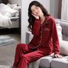 Pure cotton pajamas women's spring and autumn long-sleeved winter large-size pajamas, summer women's suits, loungewear can be worn outside